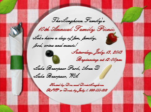family picnic invitations announcements zazzle au