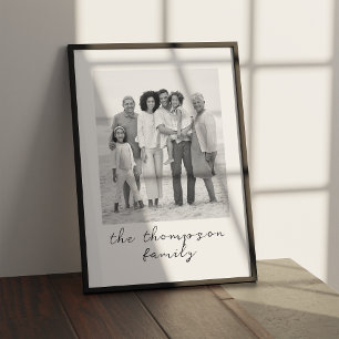 Custom Family Portrait Gift For Mom From Daughter Poster