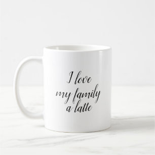 Custom Family Portrait Personalised Message Coffee Mug