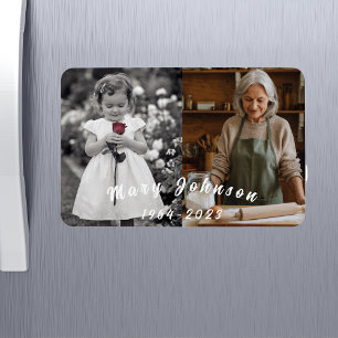 Custom Family Remembrance Memorial Photo Magnet