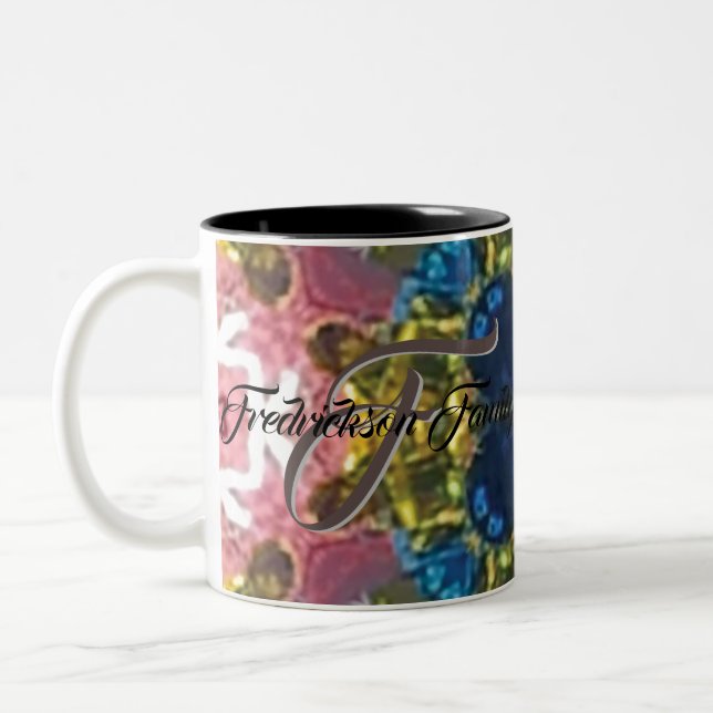 Custom family reunion favours Two-Tone coffee mug (Left)
