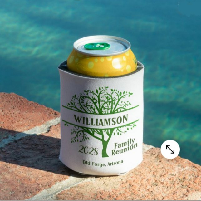 Custom Family Reunion Genealogy Tree Matching  Can Cooler (Creator Uploaded)