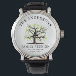 Custom Family Reunion Genealogy Watch<br><div class="desc">Customise this genealogy family tree reunion event by clicking the "Personalise" button. 
Change the name,  event,  city and state including the year. Perfect for any group event that you want to remember for years and will look good on the group or family album</div>