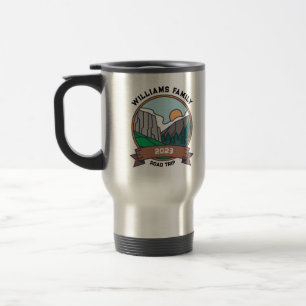 Custom Family Reunion Road Trip Mountain Travel Mug