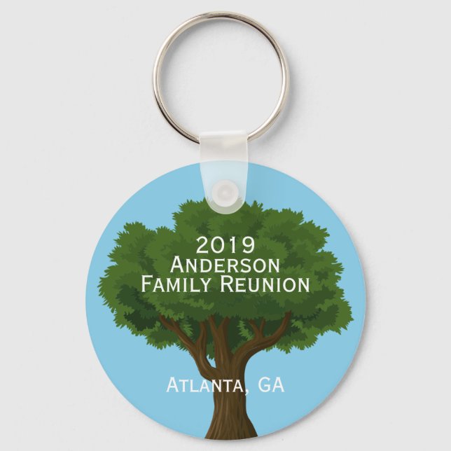 Custom Family Reunion Souvenir Key Ring (Front)