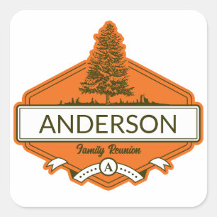 Custom Family Reunion  Square Sticker