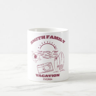 Custom family reunion vacation coffee mug