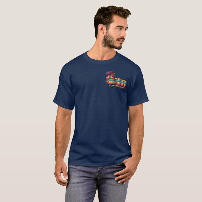 Custom Family Reunion Vintage Matching Monogram T-Shirt (Front Full)