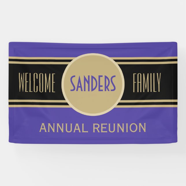 Custom Family Reunion Welcome Banner (Horizontal)