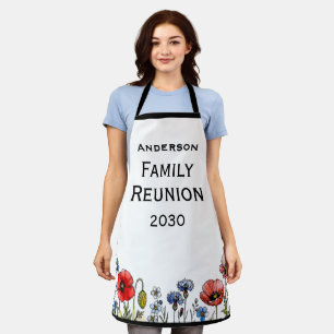 Custom Family Reunion Wildflower Apron