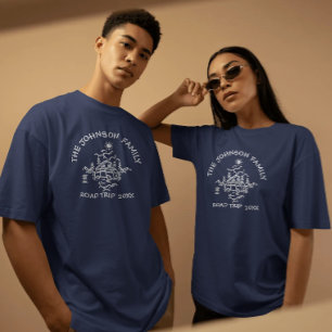 Custom Family Road Trip Mountain Forest T-Shirt