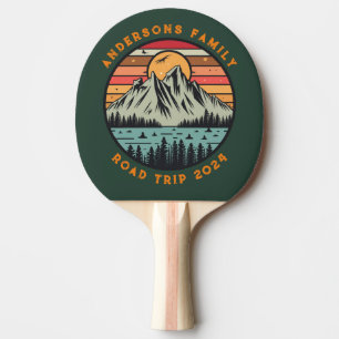Custom Family Road Trip Vacation Reunion Ping Pong Paddle