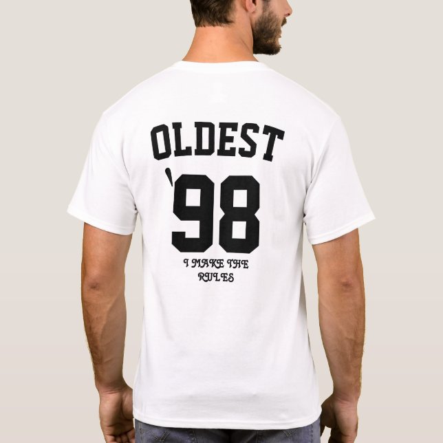 Custom Family Shirt Funny Sibling Make Rule Shirt (Back)