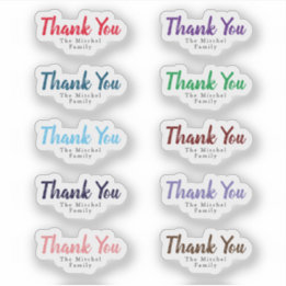 Custom Family Text Christmas Thank U business gift