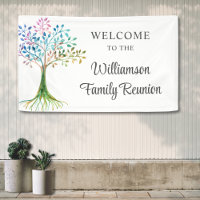 Custom Family Tree Family Reunion Welcome