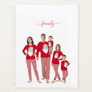 Custom Family Two Photo Double-Sided Christmas Planner