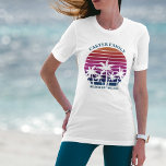 Custom Family Vacation Beach Cruise Palm Tree T-Shirt<br><div class="desc">Cool matching family vacation t-shirts for mum,  dad,  brother,  and sister to wear on an island cruise. Features beautiful palm trees in front of a pretty pink beach sunset. Perfect custom tees for your summer trip to the sea.</div>