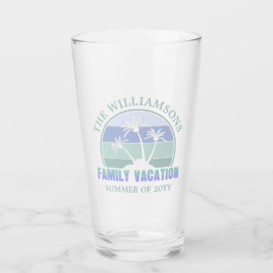 Custom Family Vacation Beach Tropical Island Glass