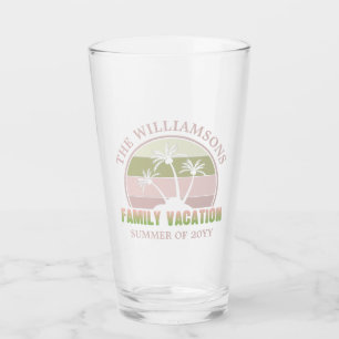 Custom Family Vacation Beach Tropical Island Glass