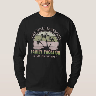 Custom Family Vacation Beach Tropical Island T-Shirt