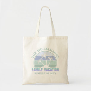 Custom Family Vacation Beach Tropical Island Tote Bag
