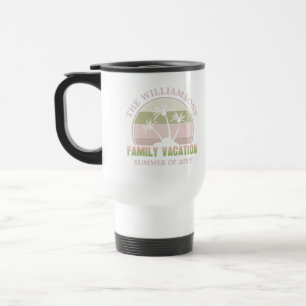 Custom Family Vacation Beach Tropical Island Travel Mug