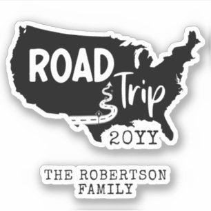 Custom Family Vacation   Family Road Trip USA Map