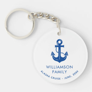 Custom Family Vacation Group Cruise Souvenir Key Ring
