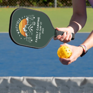 Custom Family Vacation Matching Camping Pickleball Paddle