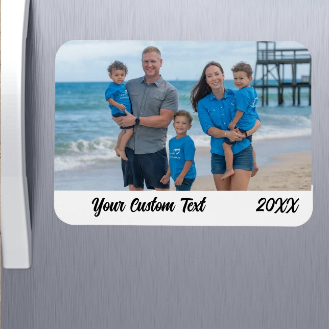 Custom Family Vacation Photo Refrigerator  Magnet (Creator Uploaded)