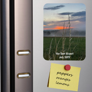 Custom Family Vacation Photo Refrigerator Magnet