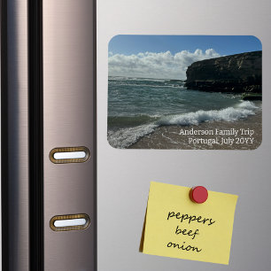 Custom Family Vacation Photo Refrigerator Magnet. Magnet