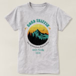 Custom Family Vacation Road Outdoor Trip Matching T-Shirt<br><div class="desc">Hit the road in style with this Custom Family Reunion Road Trip T-Shirt featuring a scenic sunset mountain design! Perfect for your next family adventure, this shirt is a fun and memorable way to celebrate togetherness. Personalise with your family name, reunion year, or road trip route to make it truly...</div>