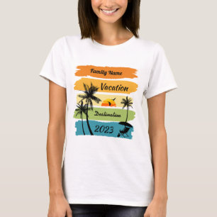 Custom Family Vacation Shirt, Customised Summer T-Shirt