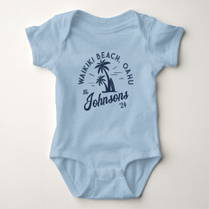 Custom Family Vacation Summer Beach Group Trip Baby Bodysuit