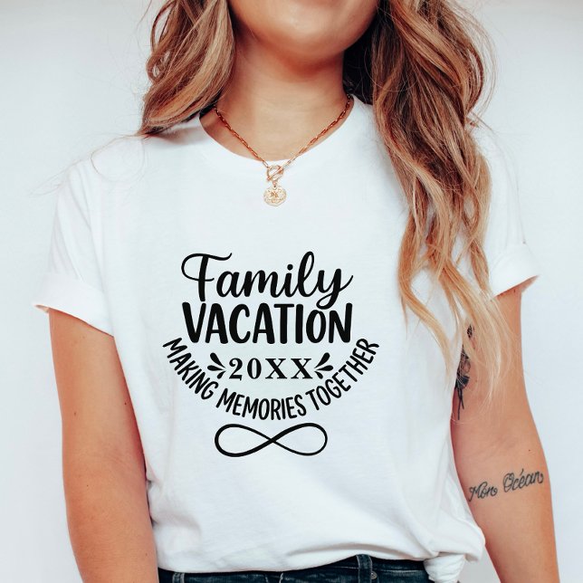 Custom Family Vacation with Infinity Symbol T-Shirt (Creator Uploaded)