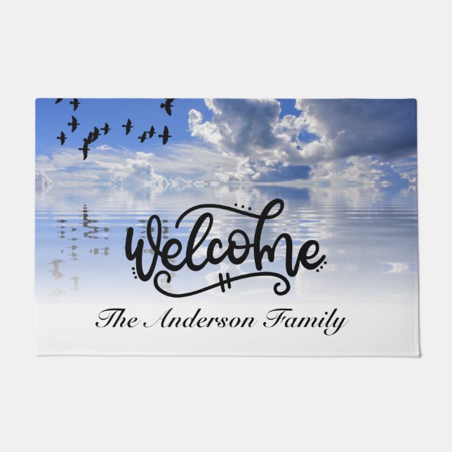 Custom Family Welcome Doormat (Front)