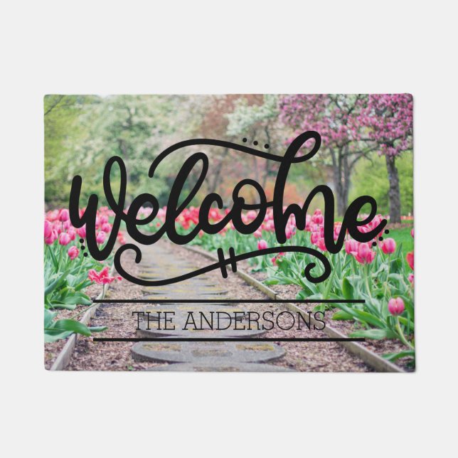 Custom Family Welcome Doormat (Front)