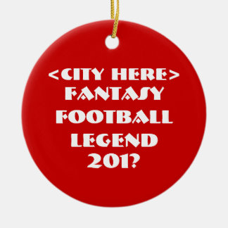 Custom Fantasy Football Ceramic Tree Decoration