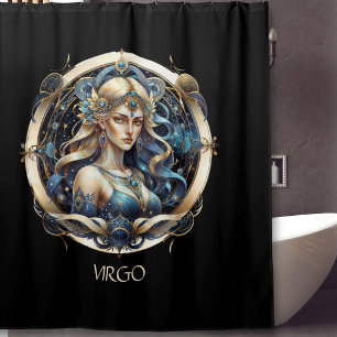 Custom Fantasy Virgin Astrology Sun Sign Virgo Shower Curtain