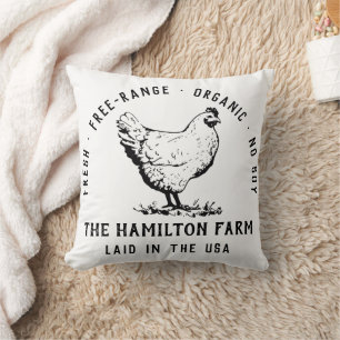 Custom Farm Business Promotional Logo  Cushion