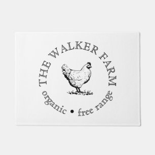 Custom Farm Business Promotional Logo Doormat