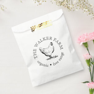 Custom Farm Business Promotional Logo  Favour Bag