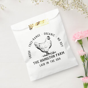 Custom Farm Business Promotional Logo  Favour Bag