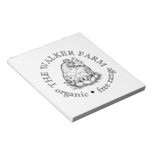 Custom Farm Business Promotional Logo Notepad