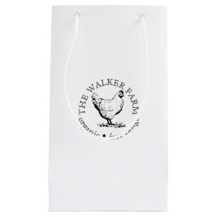 Custom Farm Business Promotional Logo Small Gift Bag