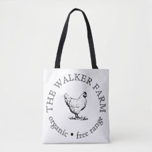 Custom Farm Business Promotional Logo Tote Bag