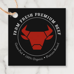 Custom Farm Fresh Premium Beef Business Tag