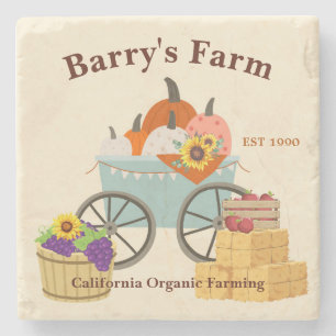 Custom Farm Fun Stone Coaster