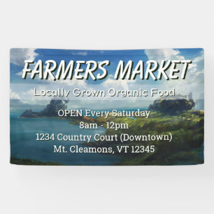 Custom Farmers Market Landscape Banner